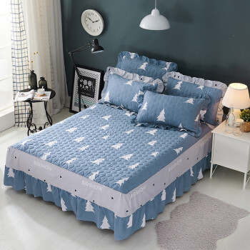 加厚纯棉床裙 家居装修中不可或缺的软装点睛之笔